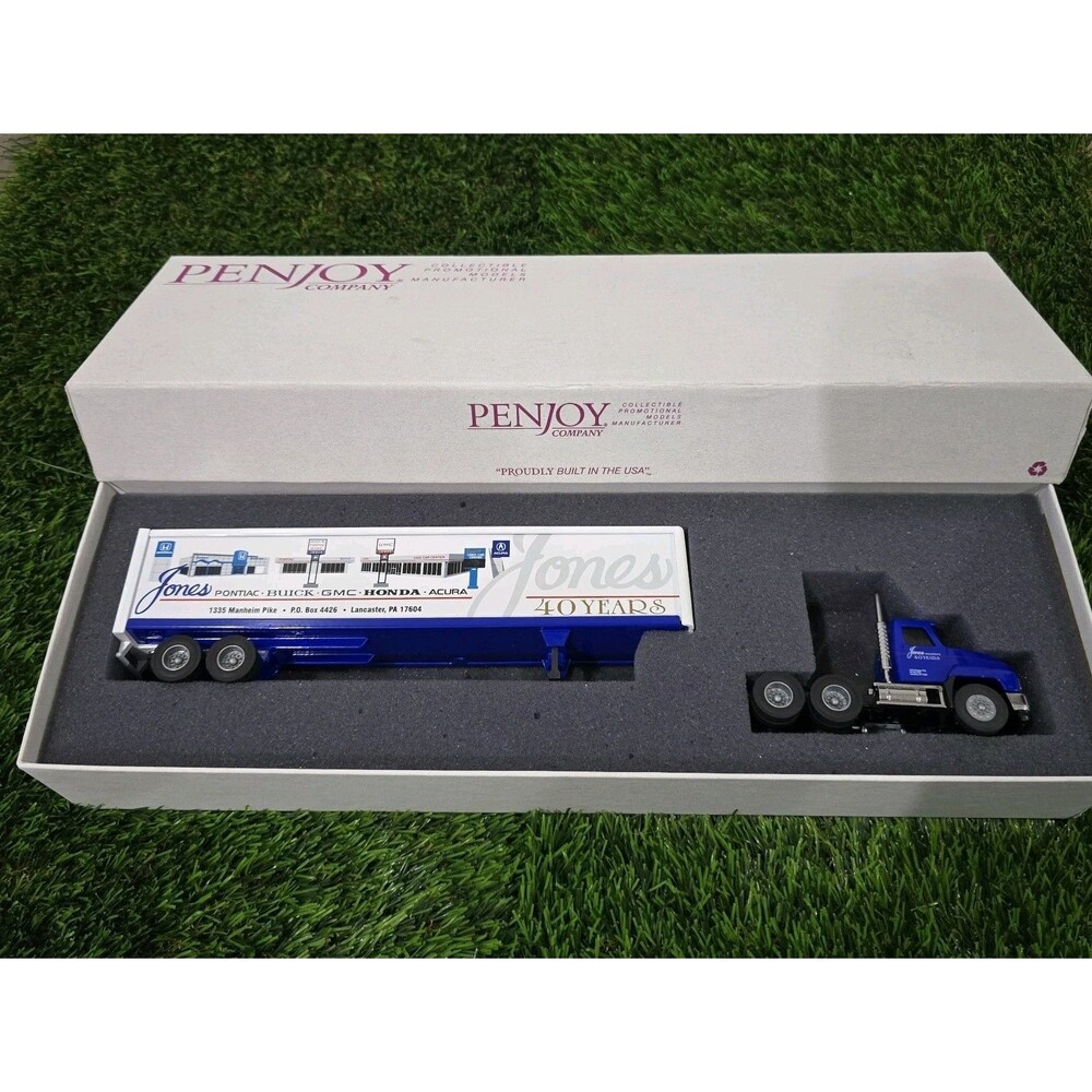 Penjoy Jones Pontiac Buick GMC Honda Acura 40 Years Diecast Semi Truck Box